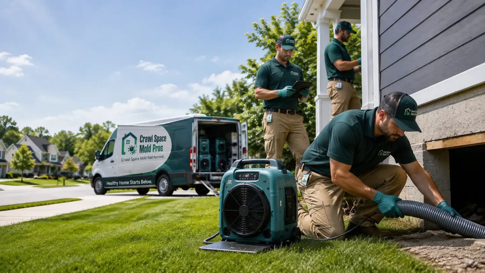 Crawl Space Mold Removal in Warnock, OH